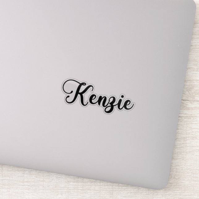 Sticker Nom Kenzie - Calligraphie manuscrite (Détail)