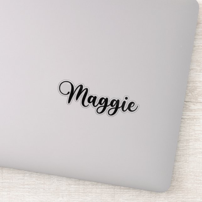Sticker Nom Maggie - Calligraphie manuscrite (Détail)
