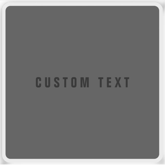 Sticker Nom moderne ou autre Modèle de texte | Gris charbo (Devant)