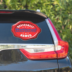 Sticker Nom national Votre voiture cousu sur mesure Décala