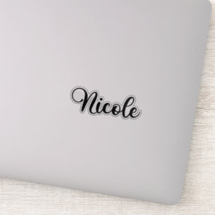 Sticker Nom Nicole - Calligraphie manuscrite