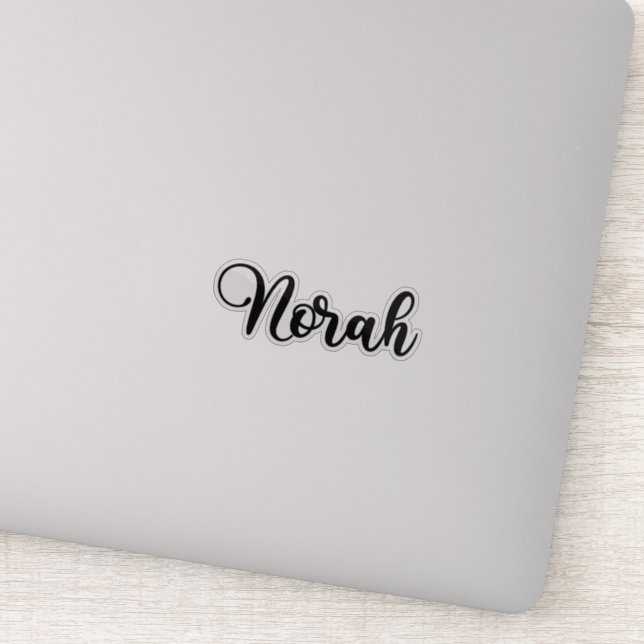Sticker Nom Norah - Calligraphie manuscrite (Détail)
