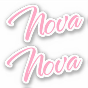 Sticker Nom Nova x 2 vinyle