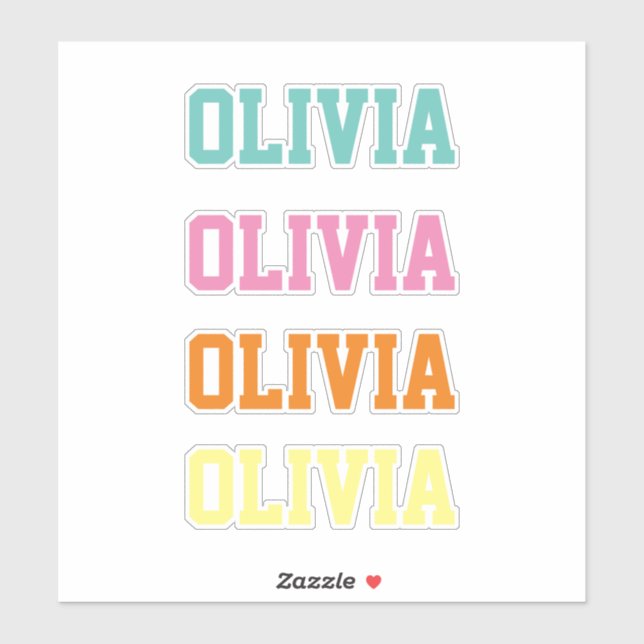 Sticker Nom personnalisé (Feuille)