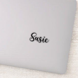 Sticker Nom Susie - Calligraphie manuscrite