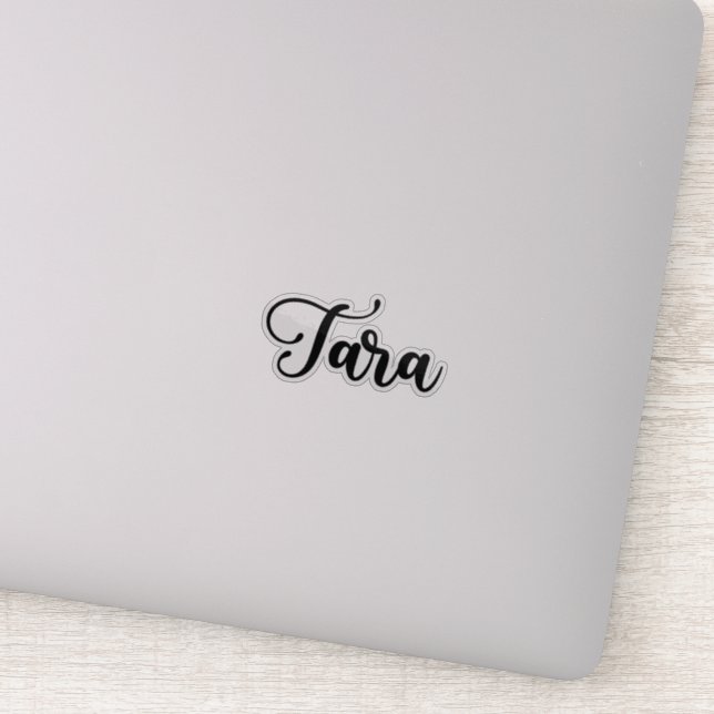 Sticker Nom Tara - Calligraphie manuscrite (Détail)