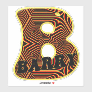 Sticker Noms de Barry Funky