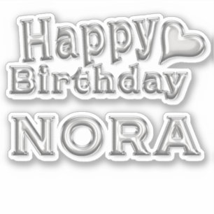 Sticker Nora Happy Birthday