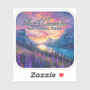 Sticker North Cascades National Park Washington Vintage