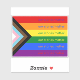 Sticker Nos Histoires Comptent Fierté Gay Intersection Arc