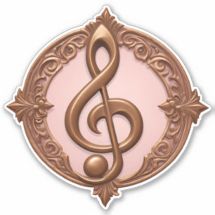 Sticker Note de clic de musique