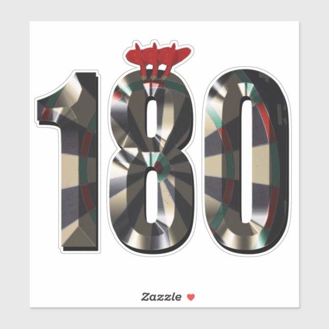 Sticker Note de fléchettes 180, (Feuille)