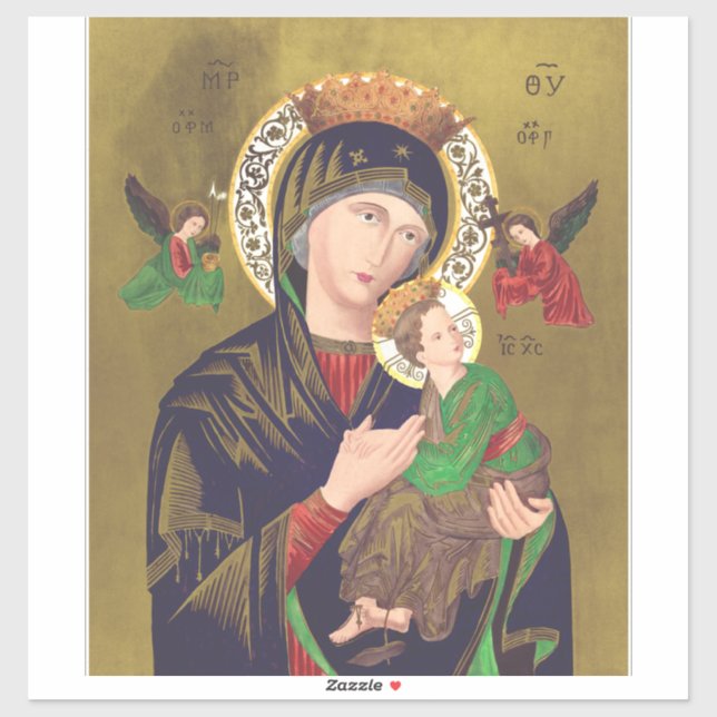 Sticker Notre Dame de Perpetual Aide (Feuille)
