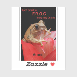 Sticker N'oubliez pas à F.R.O.G. Pleinement confiance sur 