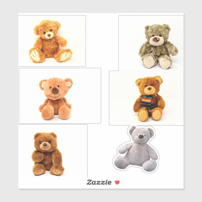 Sticker Nounours (Feuille)