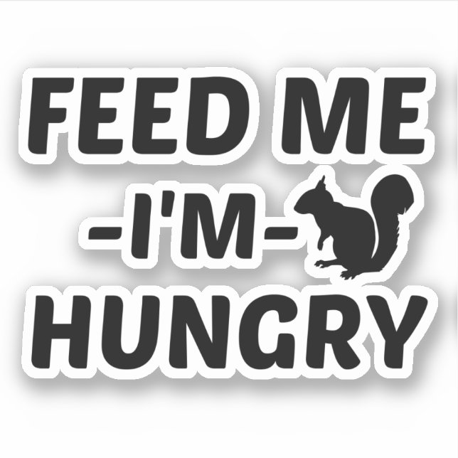 STICKER NOURRITURE DE LA FAIM SQUIRREL (Devant)