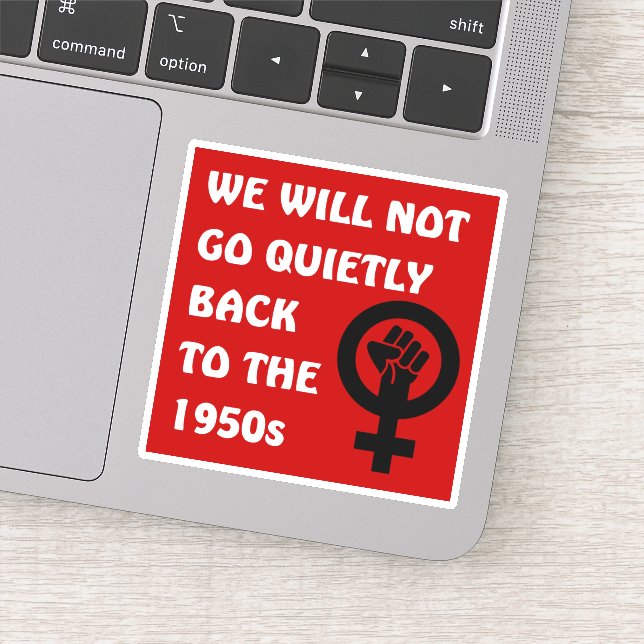 Sticker Nous Ne Retournerons Pas Les Droits Des Femmes (Détail)