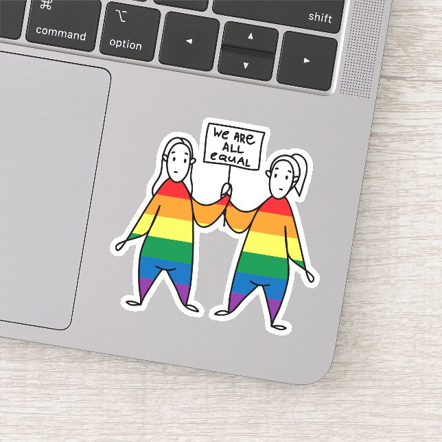 Sticker Nous sommes tous égaux (Détail)