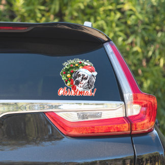 Sticker Nous Te Malheur Joyeux Noël Anglais Setter