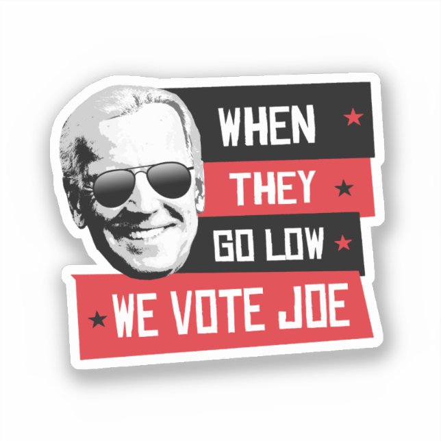 Sticker Nous votons Joe (Recto)