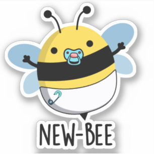 Sticker Nouveau jeu de mots pour insectes amusant d'abeill