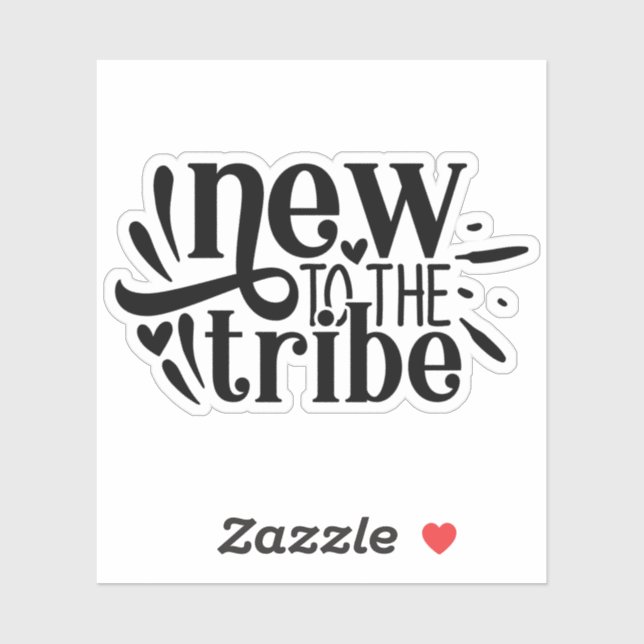 Sticker Nouveau pour la tribu, nouveau bébé né (Feuille)