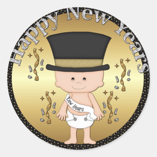 sticker Nouvel An Eve Holiday (Devant)