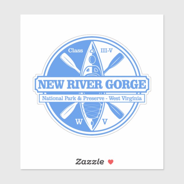 Sticker Nouvelle gorge fluviale (K3) (Feuille)