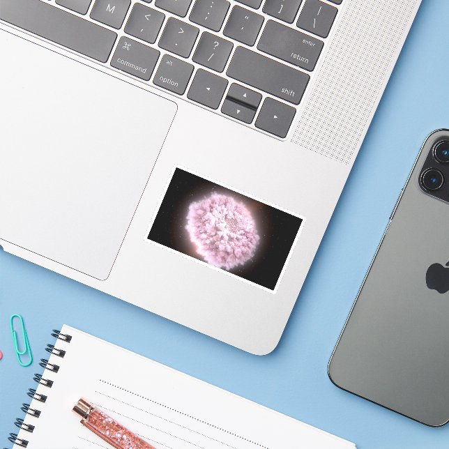 Sticker Nuage De Débris De Deux Étoiles Neutrons (Ordinateur portable avec iPhone)