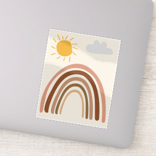 Sticker Nuage de soleil arc-en-ciel, Dessin d'enfant, Art