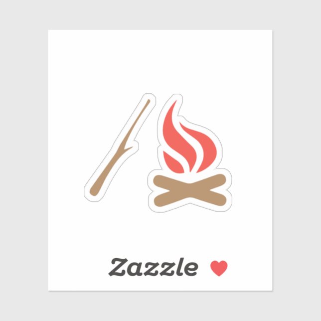 Sticker Nuits du feu de camp (Feuille)