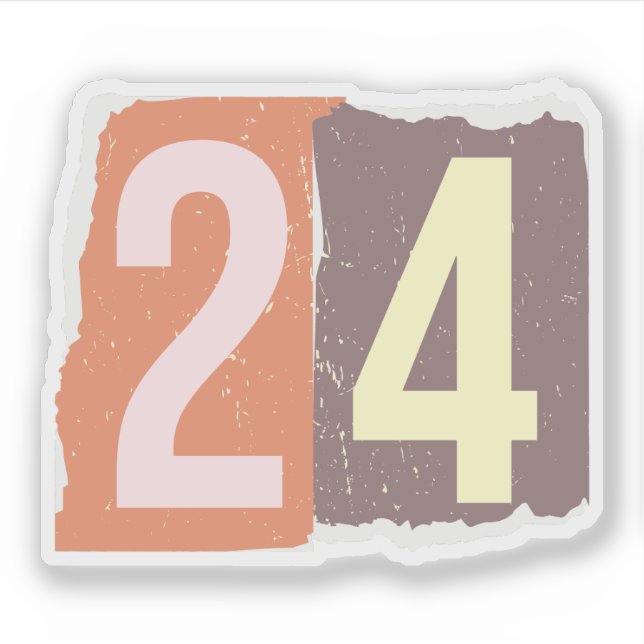 Sticker Number Magazine Ransom 24 (Devant)