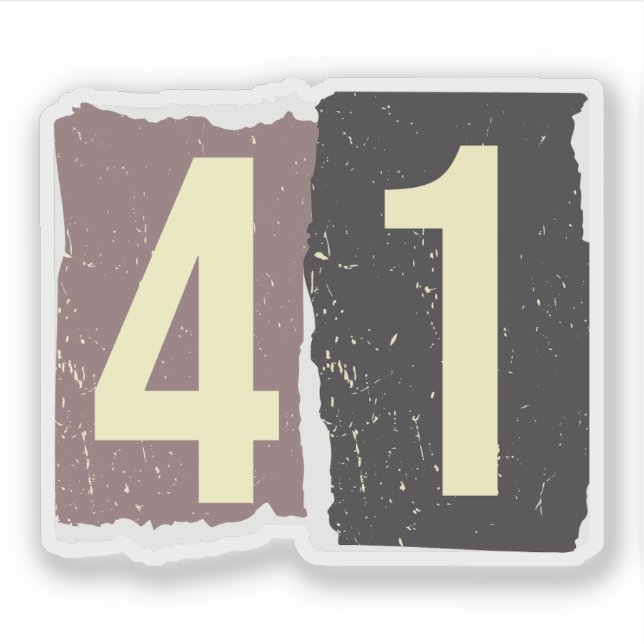 Sticker Number Magazine Ransom 41 (Devant)