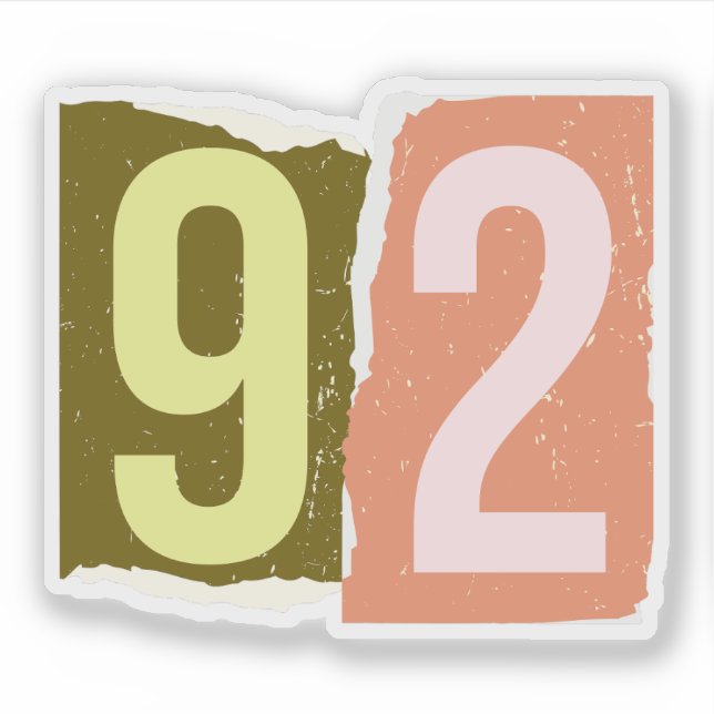 Sticker Number Magazine Ransom 92 (Devant)