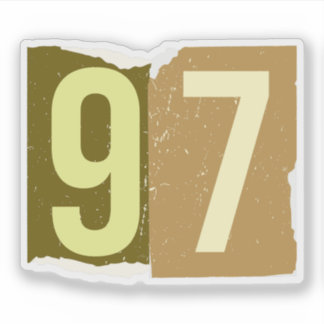 Sticker Number Magazine Ransom 97