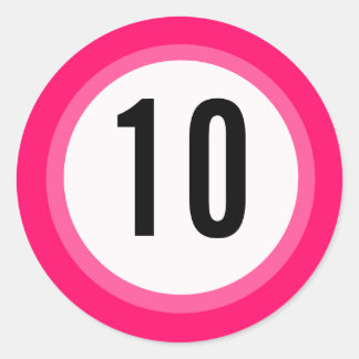 Sticker numérique rose