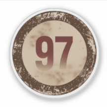 Numéro 97 Vintage en détresse