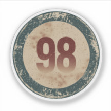Numéro 98 Vintage en détresse