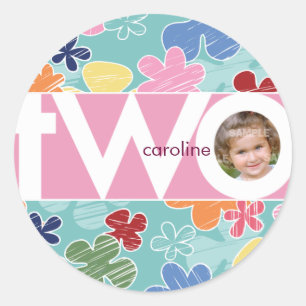 Sticker numéro deux des fleurs croquantes