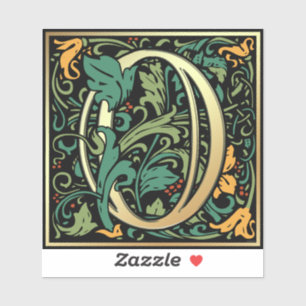 Sticker Numéro William Morris 0 Zéro coupe au bois