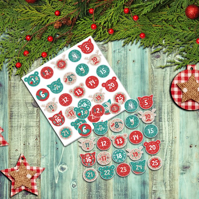 Sticker Numéros d'Avent de Noël (Créateur téléchargé)