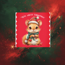 Nuts About Christmas Playful Squirrel Winter Dress