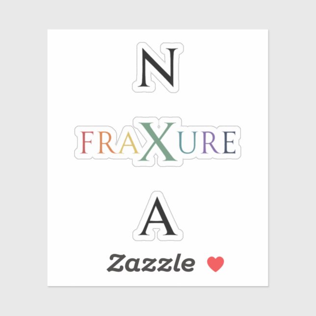 Sticker NXA : State merch FraXure album K-Pop (Feuille)