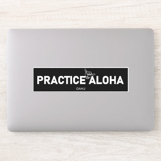 Sticker Oahu - Pratiquer Aloha Shaka (Hang Loin)