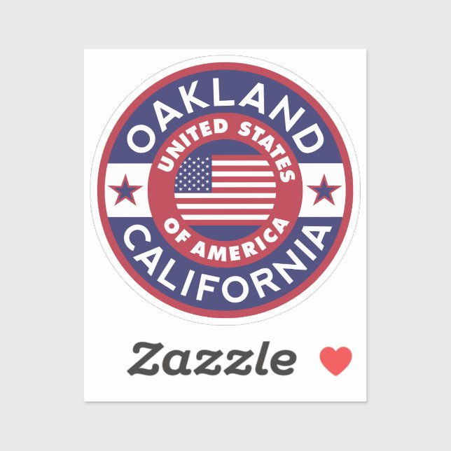 Sticker OAKLAND, Californie (Feuille)