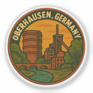 Sticker Oberhausen Allemagne Art Industriel