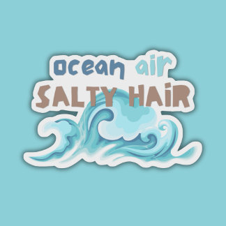 Sticker Ocean Air, cheveux salés imperméable