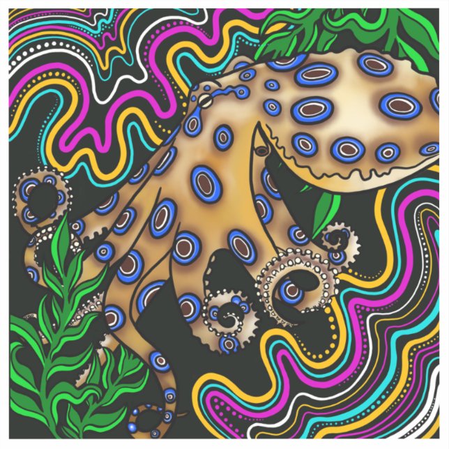 Sticker Octopus Vinyl (Recto)