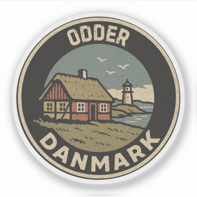 Sticker Odder, Danemark Danmark  (Devant)