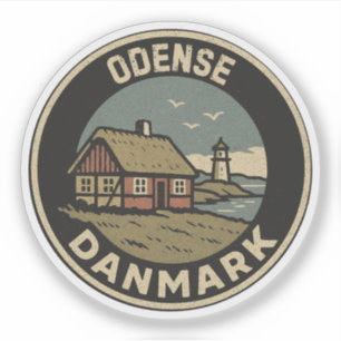 Sticker Odense, Danemark Danmark 